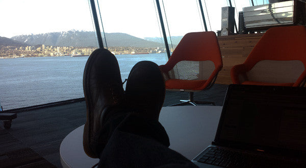 Canadian Barista Academy Trainer enjoying the view from TED2017