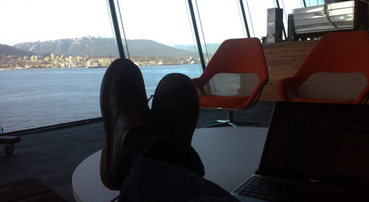 Canadian Barista Academy Trainer enjoying the view from TED2017