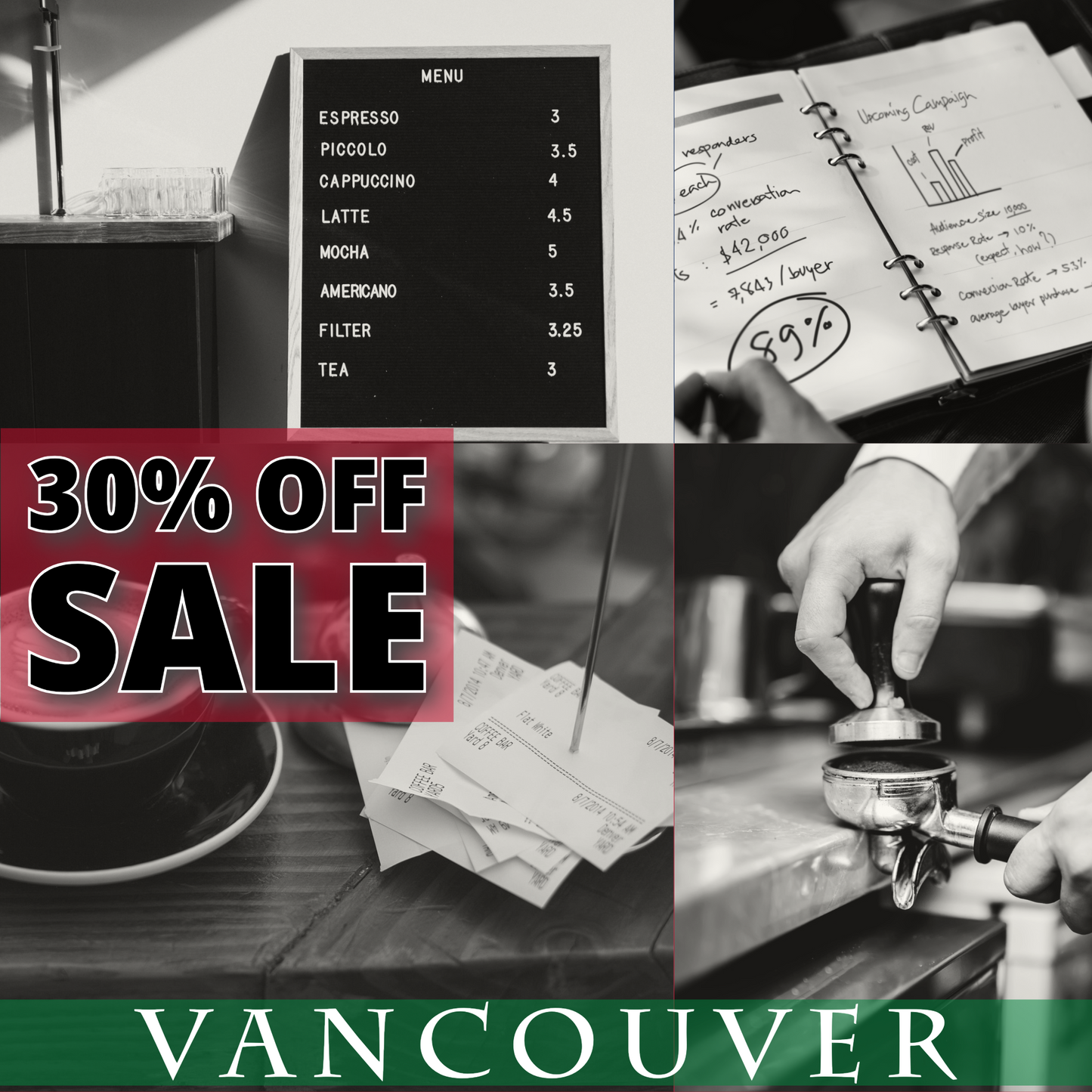 Coffee Business and Barista Training Bundle (4days) - Vancouver