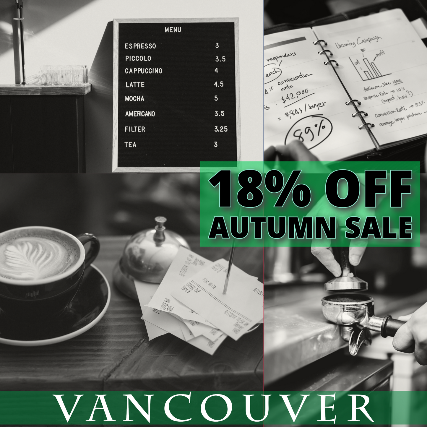 Coffee Business and Barista Training Bundle (4days) - Vancouver